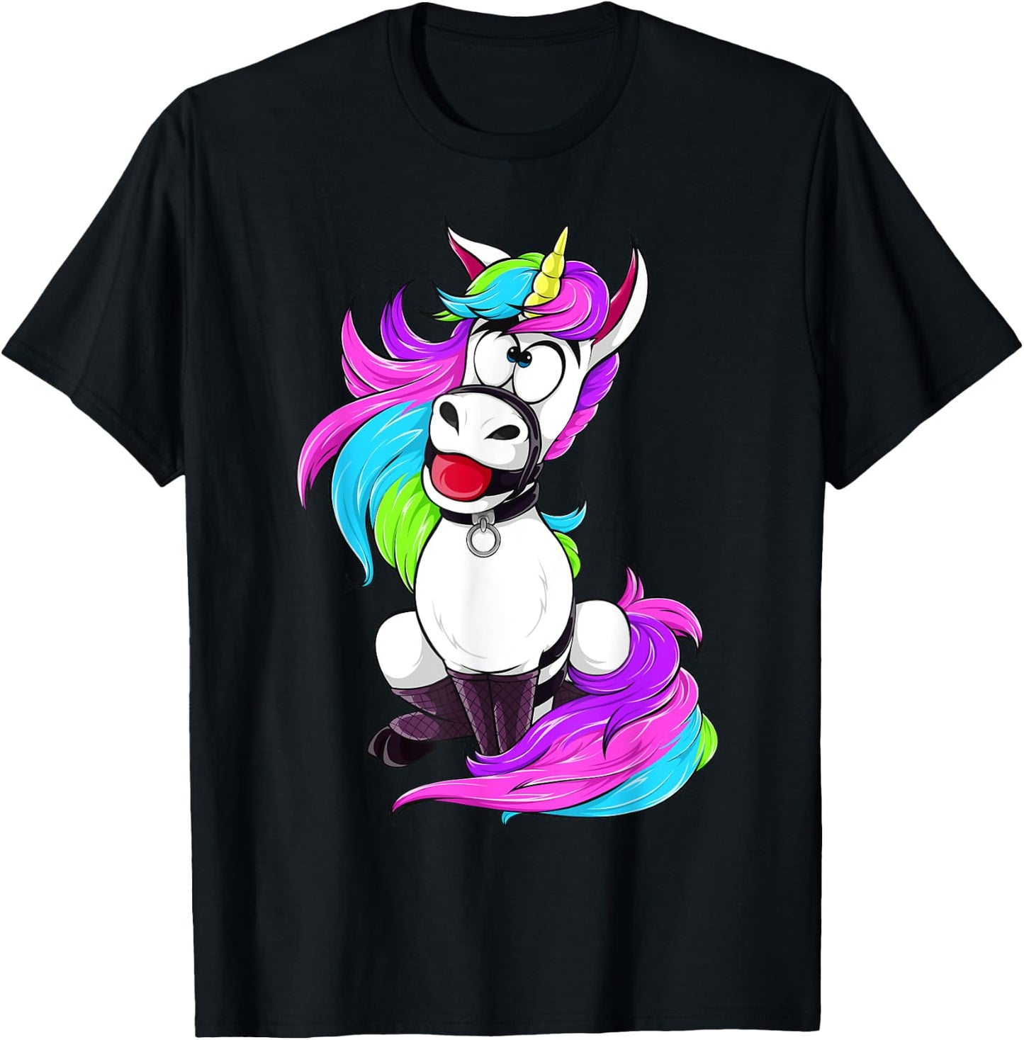 BDSM Unicorn - Bondage Bdsm Nothing Humor T-Shirt - T-Shirt | Black