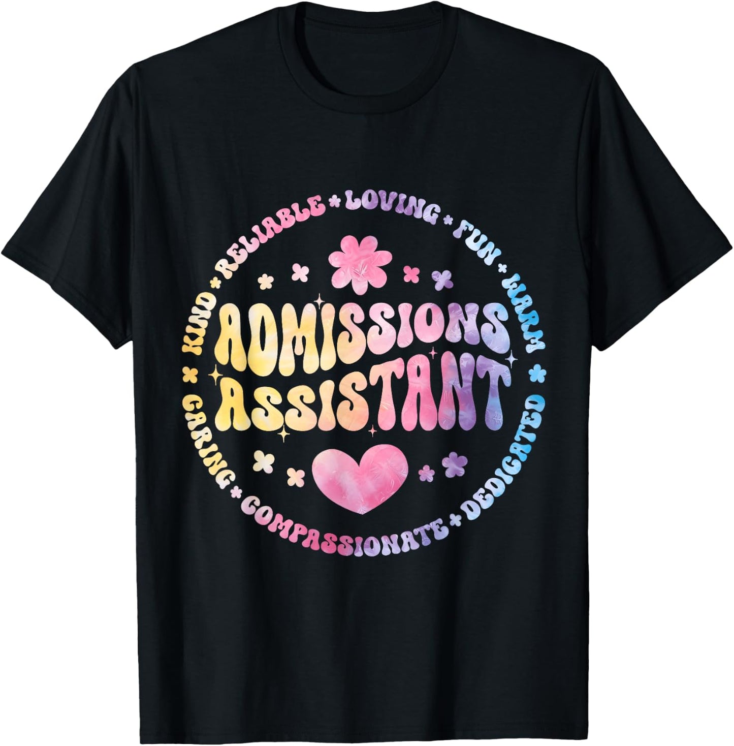 Admissions Assistant Squad Life Teacher Appreciation T-Shirt - T-Shirt | Black