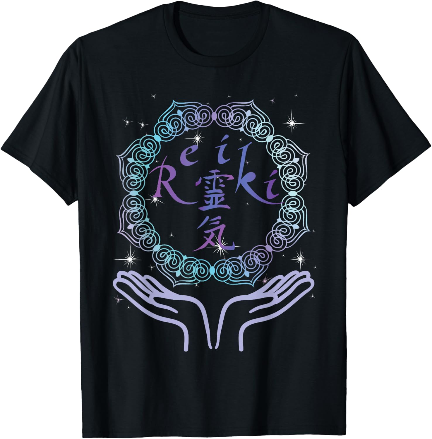Spiritual Living Energy Healer Reiki T-Shirt - T-Shirt | Black