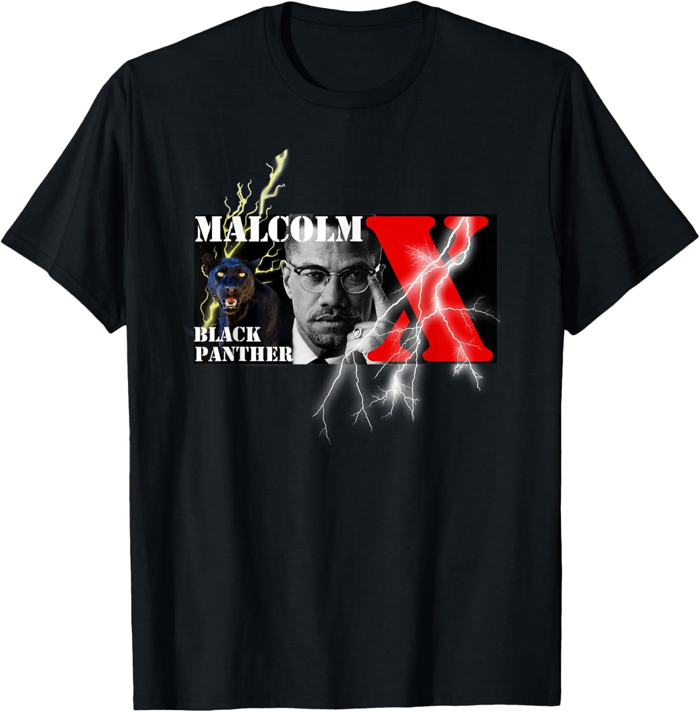 Brooklyn Bridge Hip Hop Store Malcolm X 002 -Kids Black T-Shirt - T-Shirt | Black