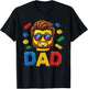 Family Dad Master Builder Building Bricks Blocks Fathers Day T-Shirt - T-Shirt | Black