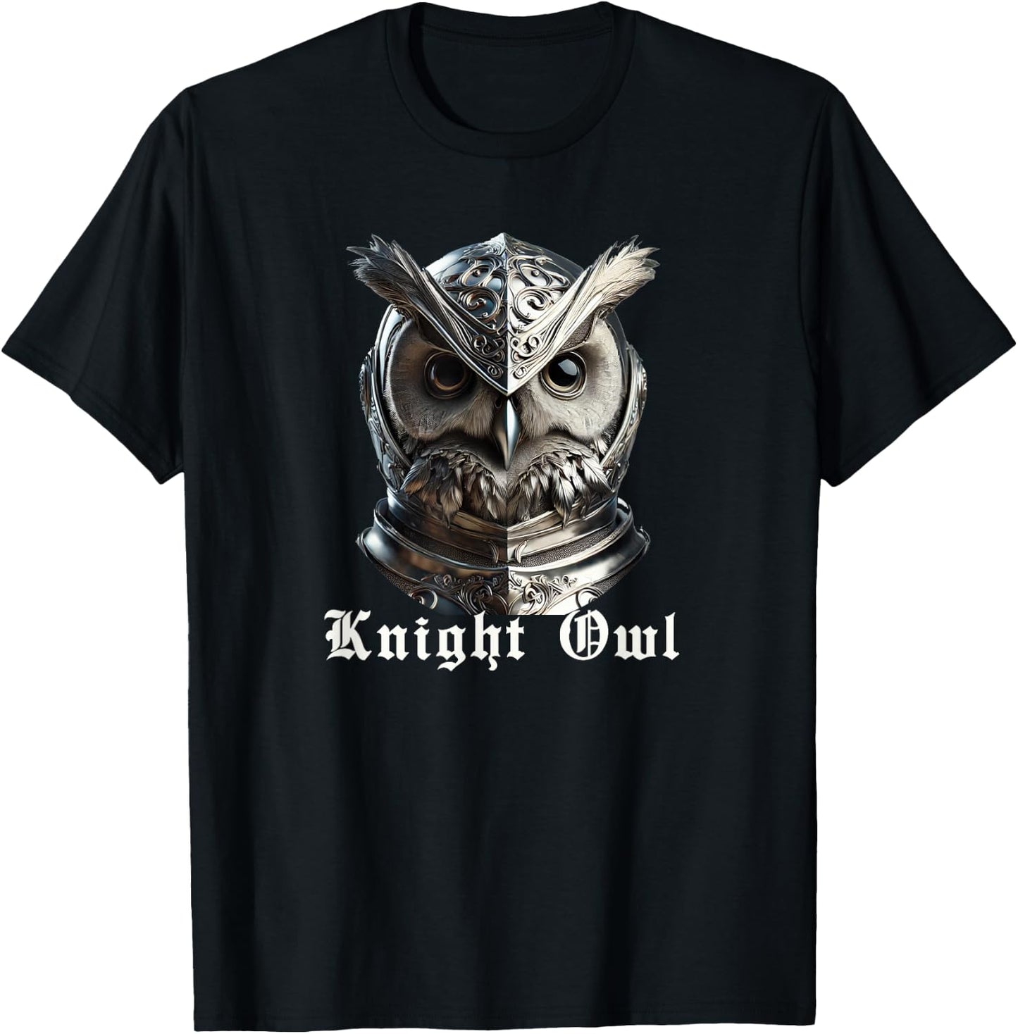 Funny Pun Knight Night Owl Nocturnal Adults Women T-Shirt - T-Shirt | Black