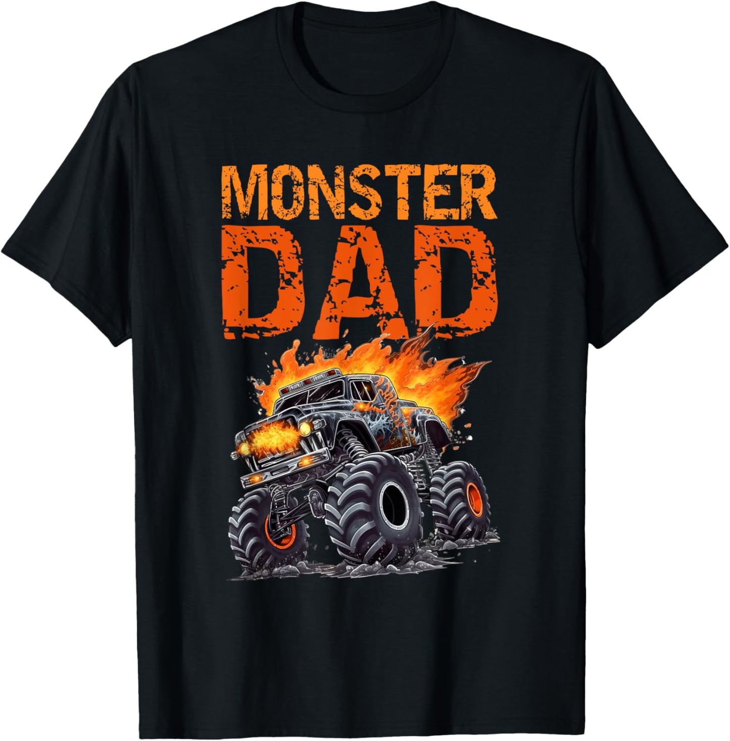 Monster Truck Dad Father's Day Men T-Shirt - T-Shirt | Black