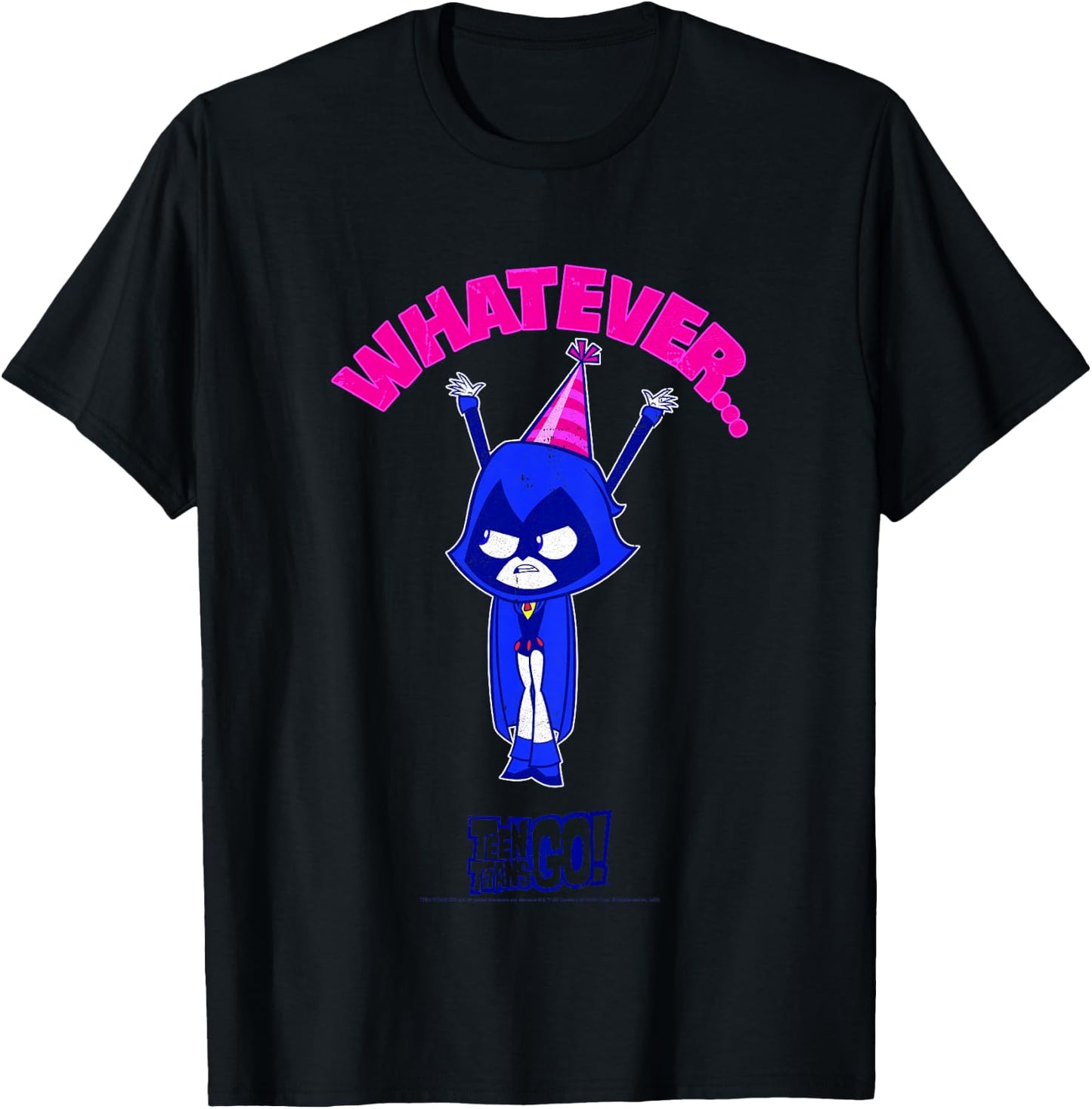 Kids DC Comics Teen Titans Go! Raven Whatever Party Portrait T-Shirt - T-Shirt | Black