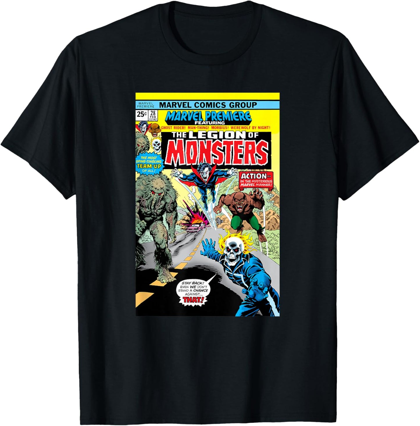 Marvel Legion of Monsters #28 Vintage Comic Cover Halloween T-Shirt - T-Shirt | Black