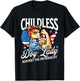 Childless Dog Lady Against Patriarchy Feminist Dog Owner T-Shirt - T-Shirt | Black