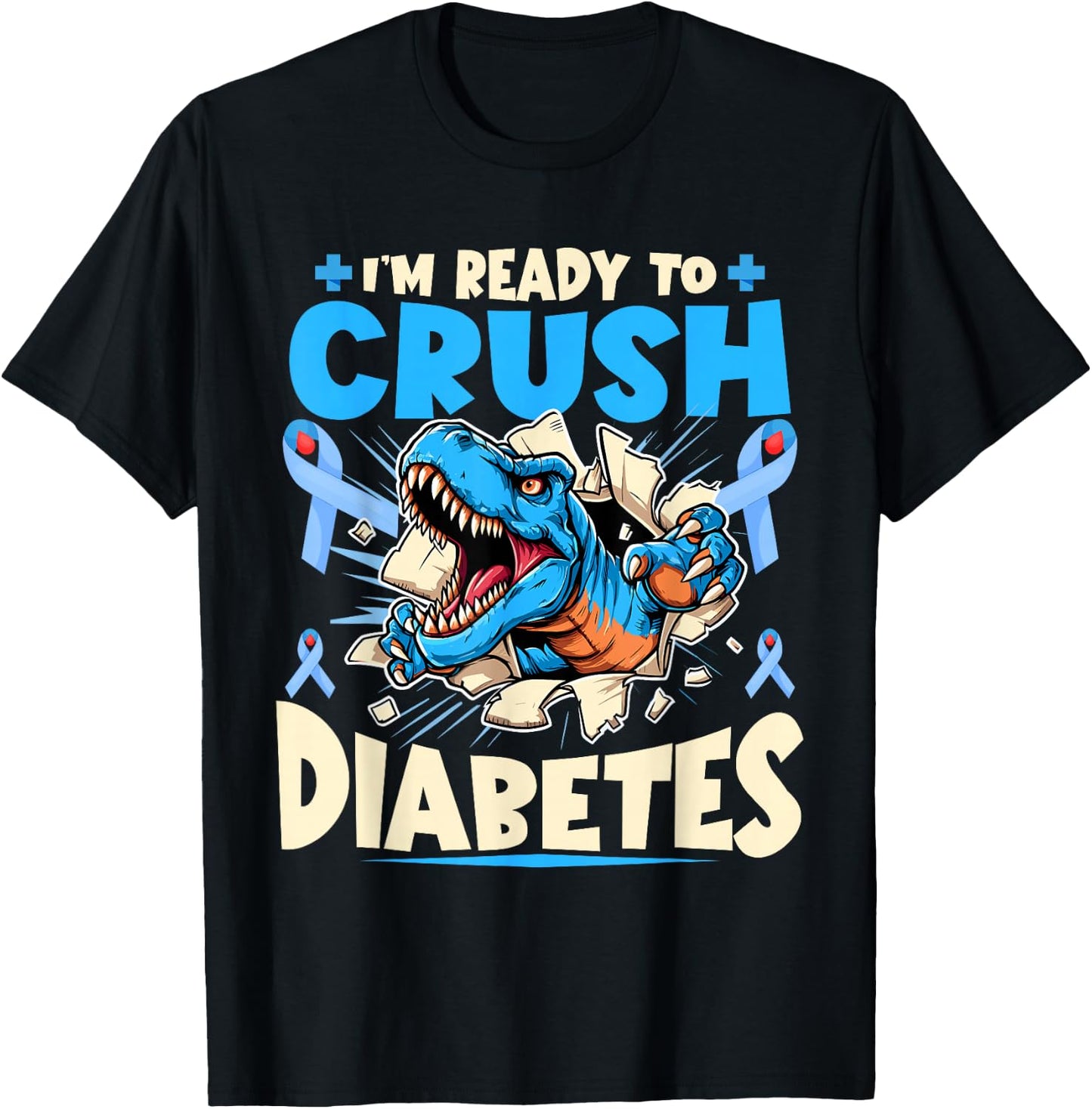 Diabetic Kids Toddler Diabetes Awareness T1D Warrior T-Shirt - T-Shirt | Black