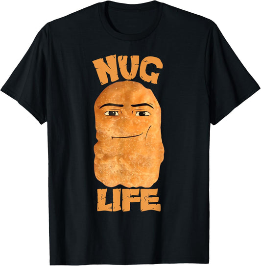 Nug Life Chicken Nugget Lover Chicken Nuggets Meme Toddler T-Shirt - T-Shirt | Black