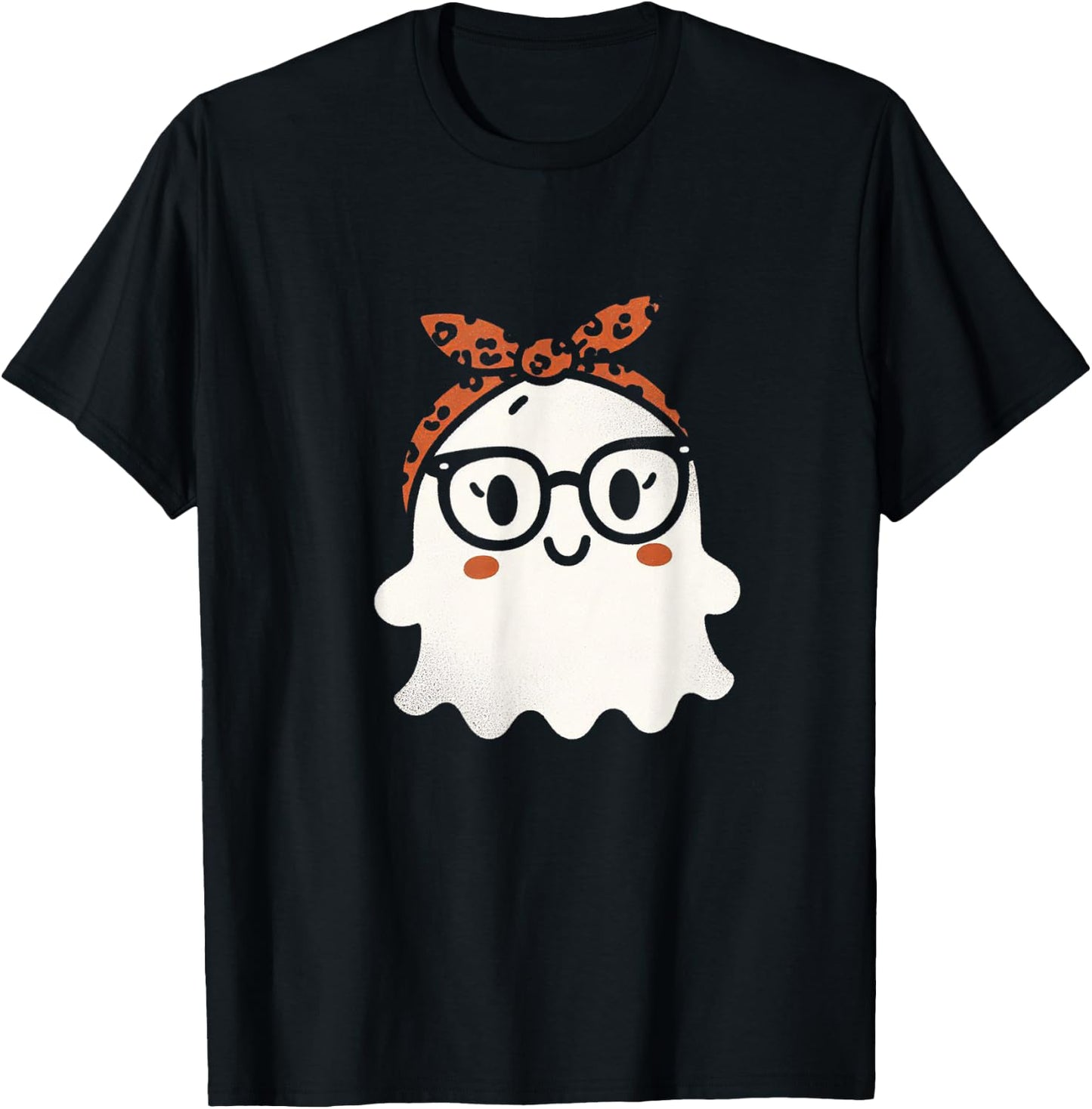 Halloween Ghost Glasses Cute Costume Girl Kids Toddler T-Shirt - T-Shirt | Black