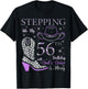 Stepping Into My 56th Birthday With God's Grace and Mercy T-Shirt - T-Shirt | Black