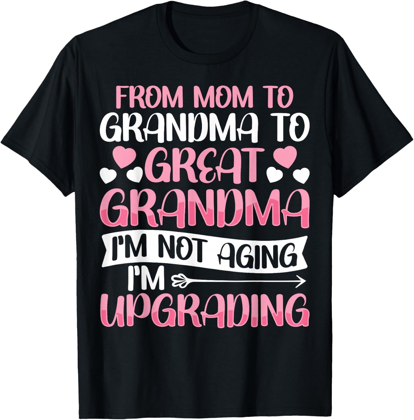 Great Grandmother First Time Great Grandma T-Shirt - T-Shirt | Black