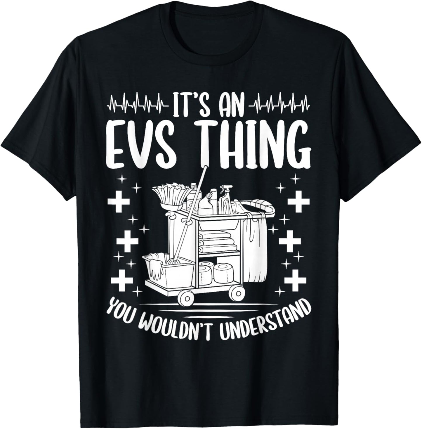 EVS Operator EVS Technician Badge Buddy EVS Tech Essentials T-Shirt - T-Shirt | Black
