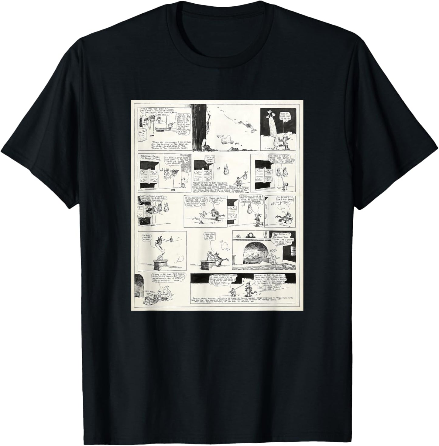 Krazy Kat & Ignatz Comic Strip T-Shirt - T-Shirt | Black