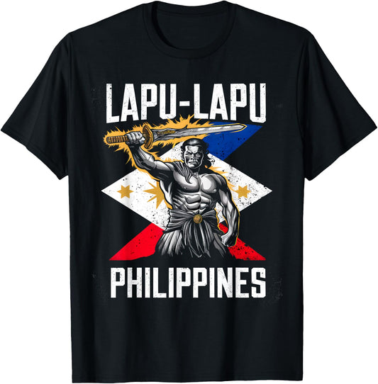 Love Gifts Lapu-Lapu Philippines -Adults Black T-Shirt - T-Shirt | Black
