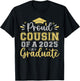 Proud Cousin of a 2025 Graduate Senior Graduation Men T-Shirt - T-Shirt | Black