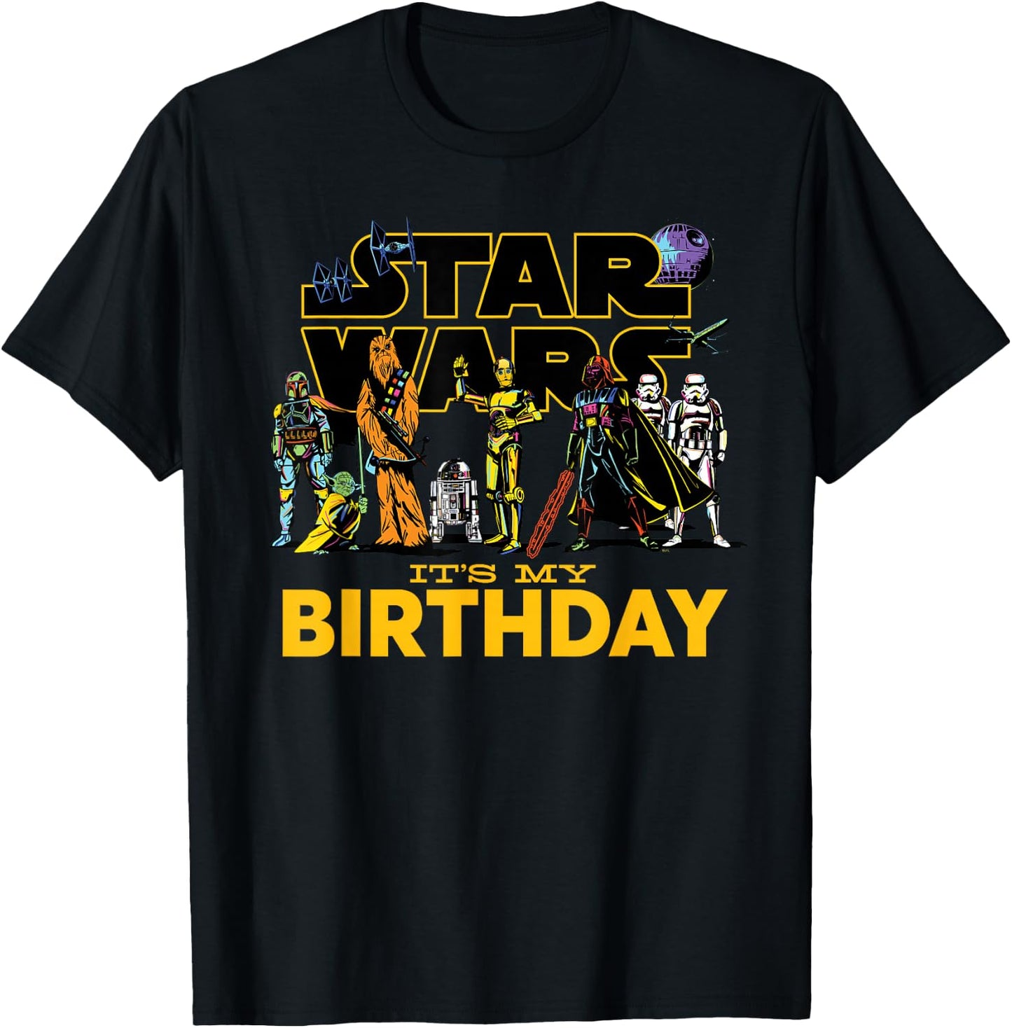 Star Wars Classic Characters Party Matching It’s My Birthday T-Shirt - T-Shirt | Black