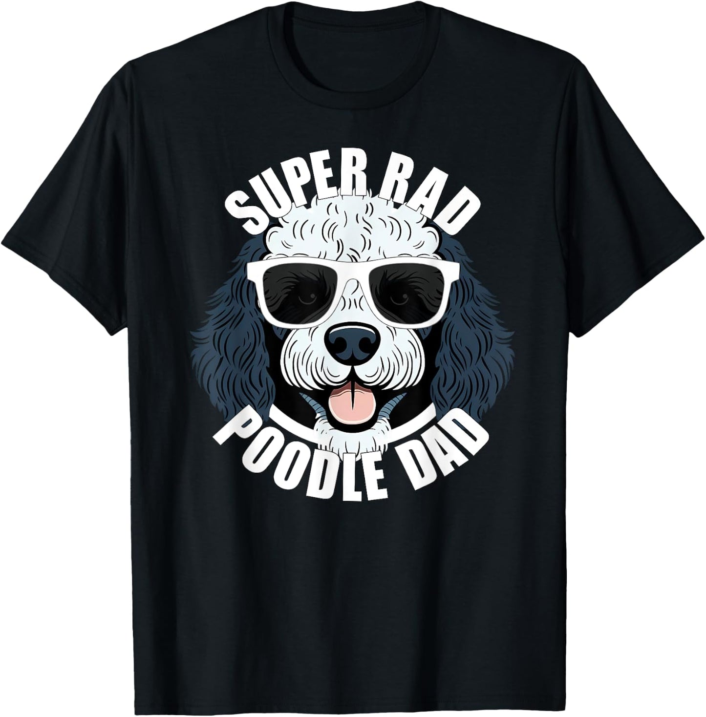 Poodle Dad Funny Father’s Day Parti Poodle Dog Dad Men’s T-Shirt - T-Shirt | Black