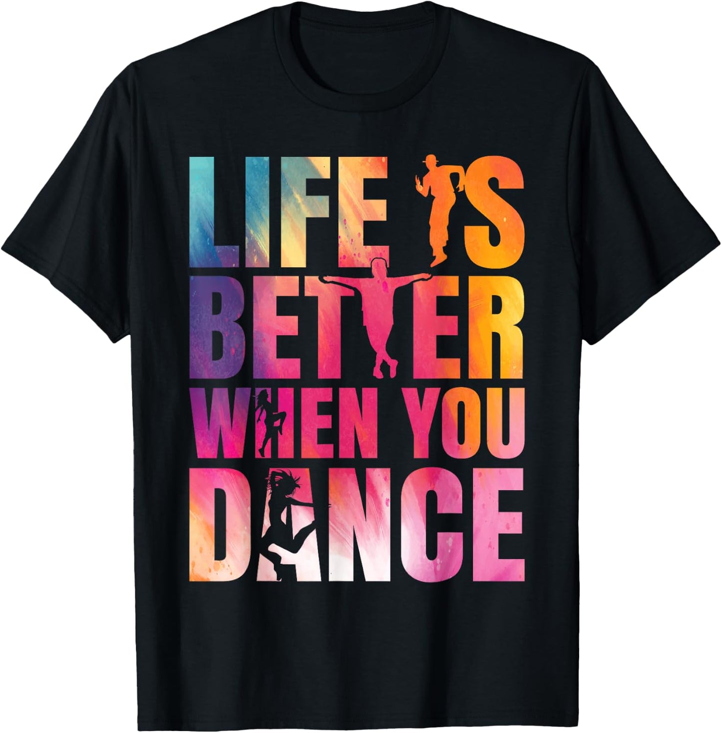 Dance Street Dance Breakdance T-Shirt - T-Shirt | Black