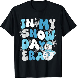 In My Snow Day Era Supporter Snow Snowflake Teacher Student T-Shirt - T-Shirt | Black