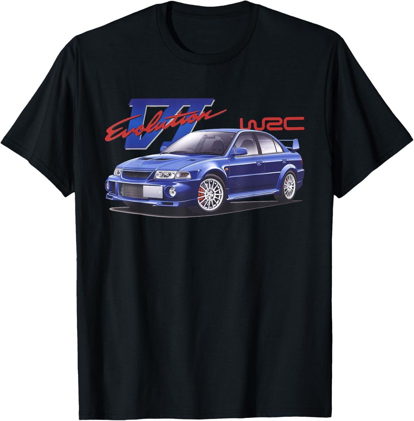 WRC Evo 6 World Rally Sports Car T-Shirt - T-Shirt | Black