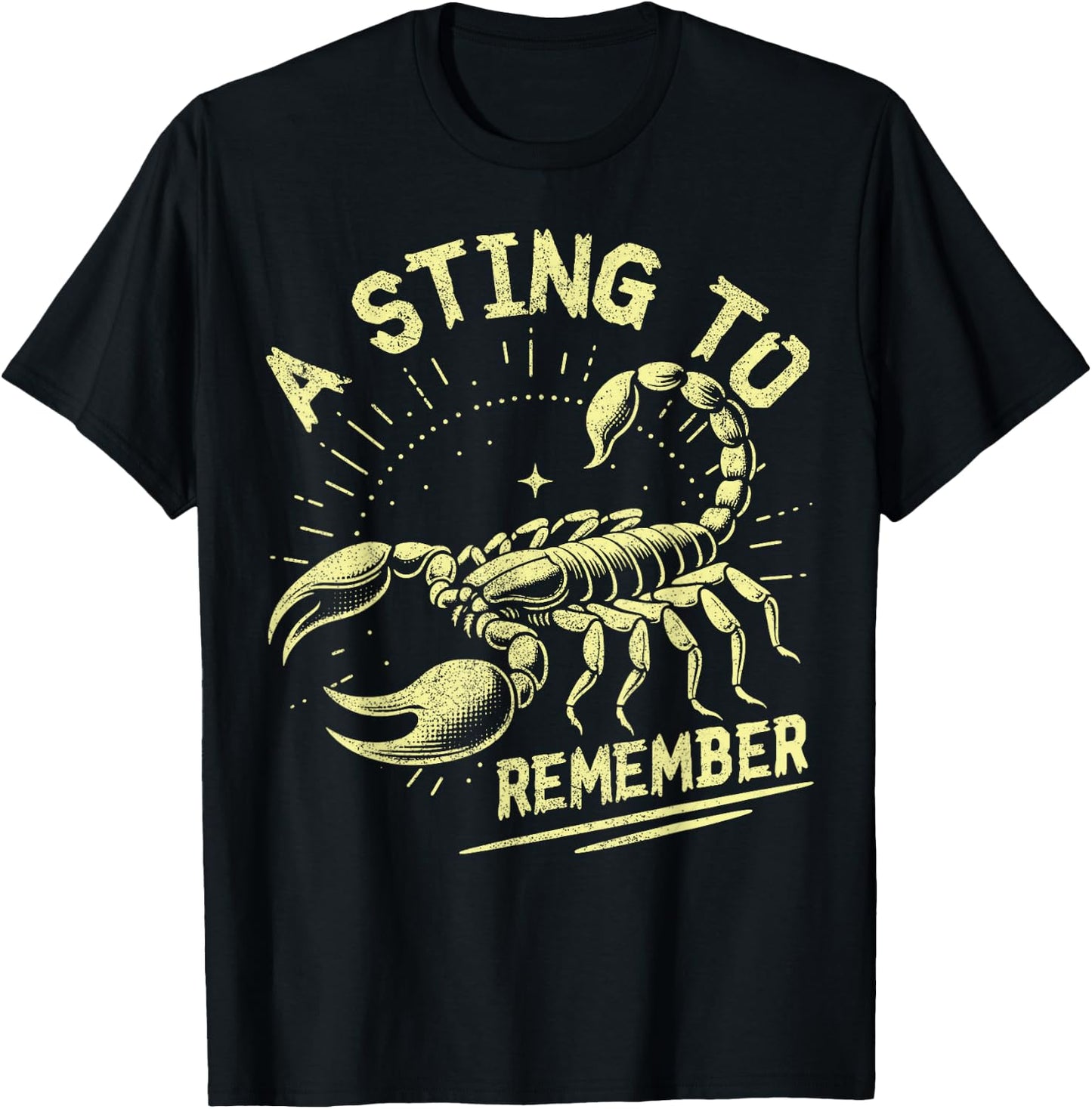 A Sting to Remember Scorpion T-Shirt - T-Shirt | Black
