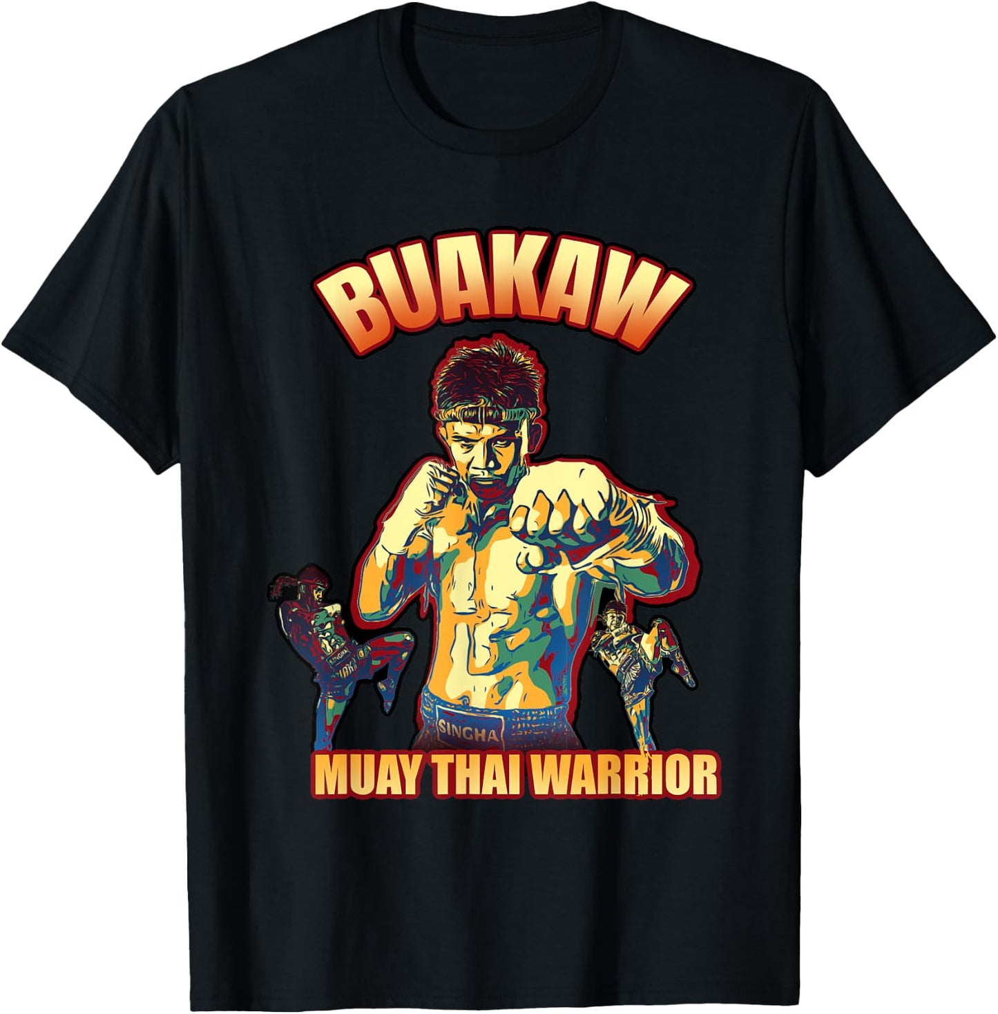 Buakaw - Muay Thai warrior T-Shirt - T-Shirt | Black