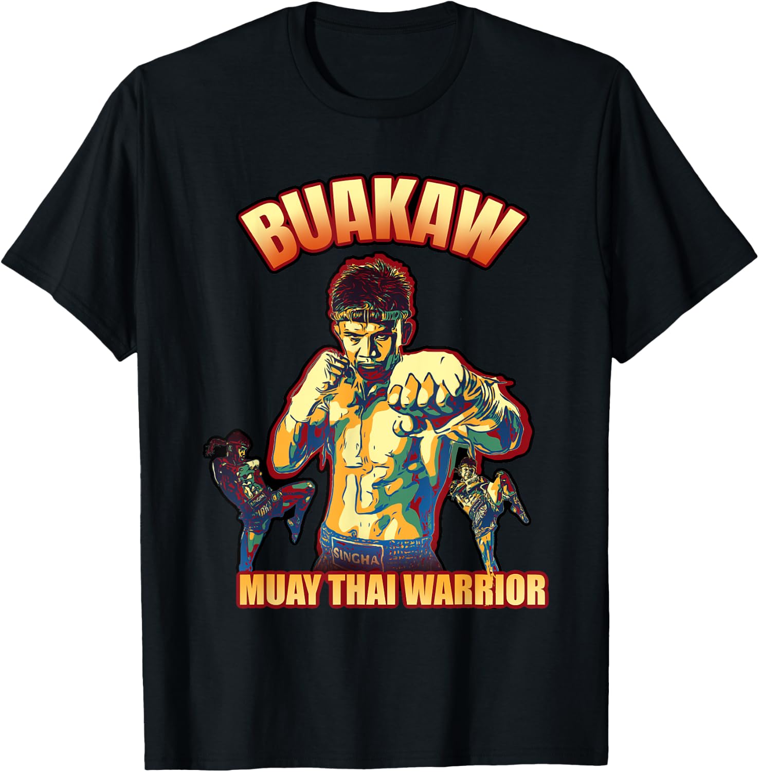 Buakaw - Muay Thai warrior T-Shirt - T-Shirt | Black