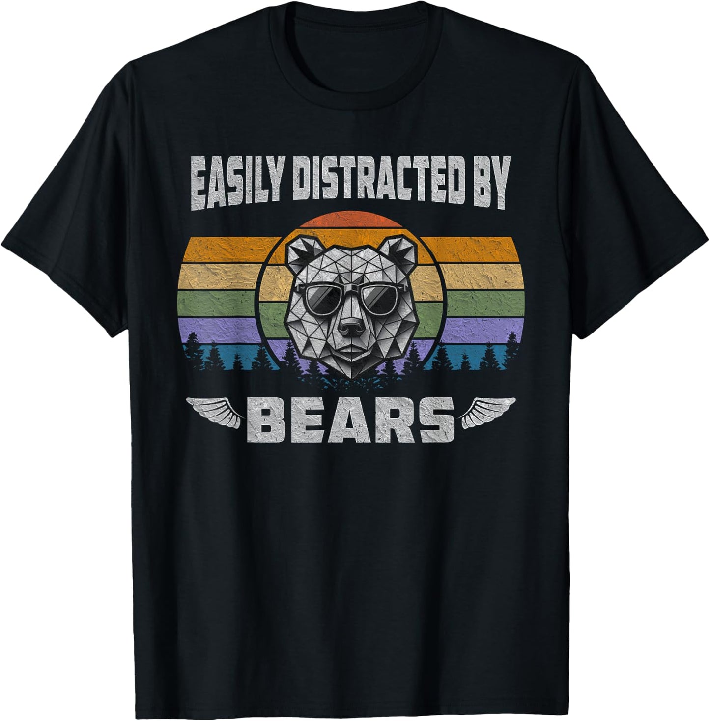 Gay Bear Pride Easily Distracted By Bears Women T-Shirt - T-Shirt | Black