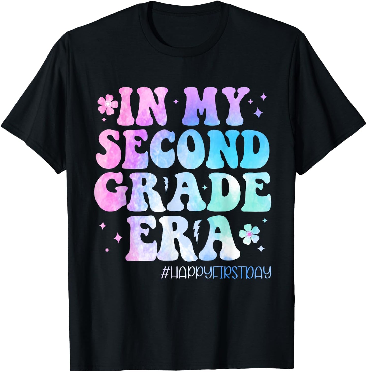 In My Second Grade Era Back to School 2nd Grade Teacher Kids T-Shirt - T-Shirt | Black