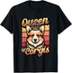 Corgi Girls Queen Of Corgis T-Shirt - T-Shirt | Black
