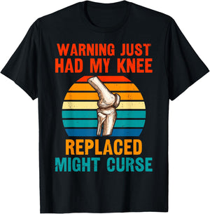 Knee Replacement warrior T-Shirt - T-Shirt | Black