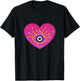 Pink Heart Cute Evil Eye Protection Toddler's and Children T-Shirt - T-Shirt | Black