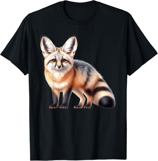 Bat-Eared Fox T-Shirt - T-Shirt | Black