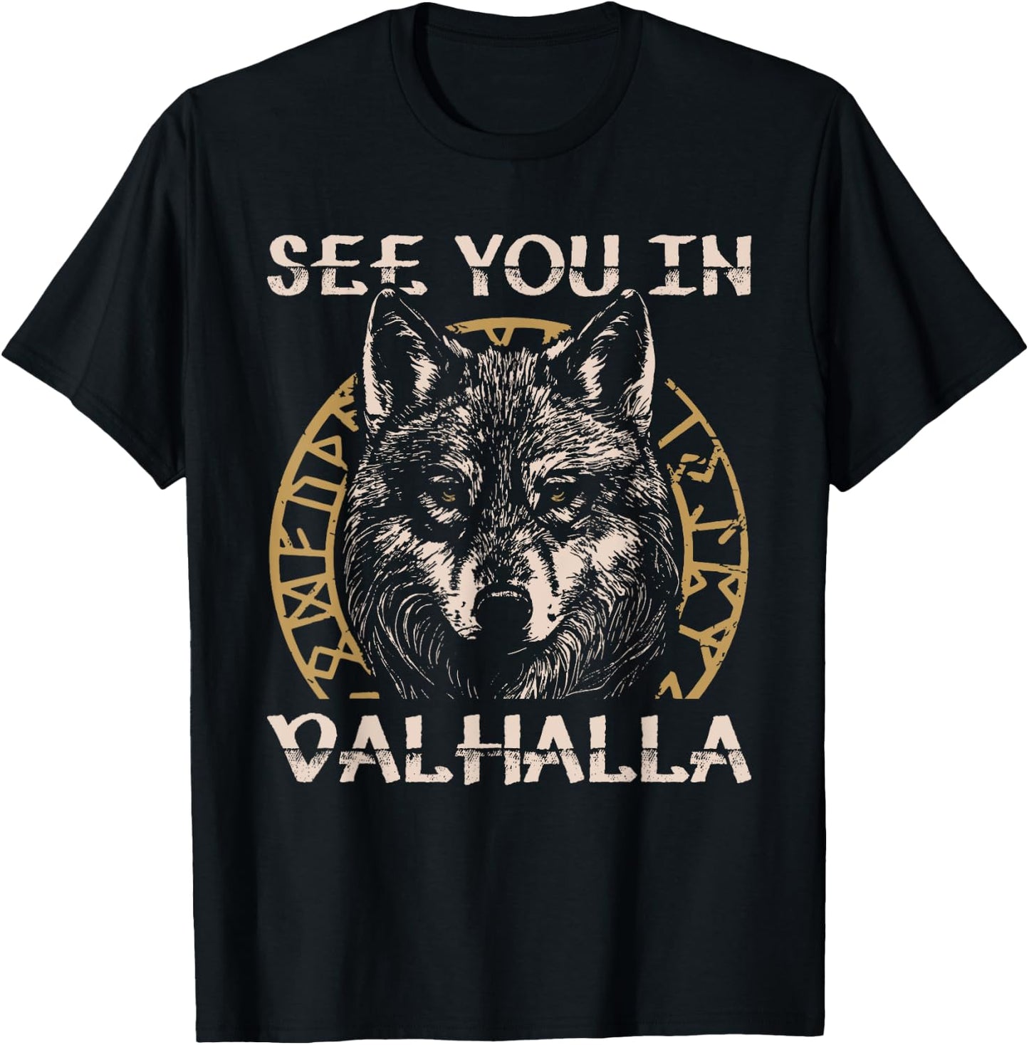 See You in Valhalla Viking Warrior T-Shirt - T-Shirt | Black