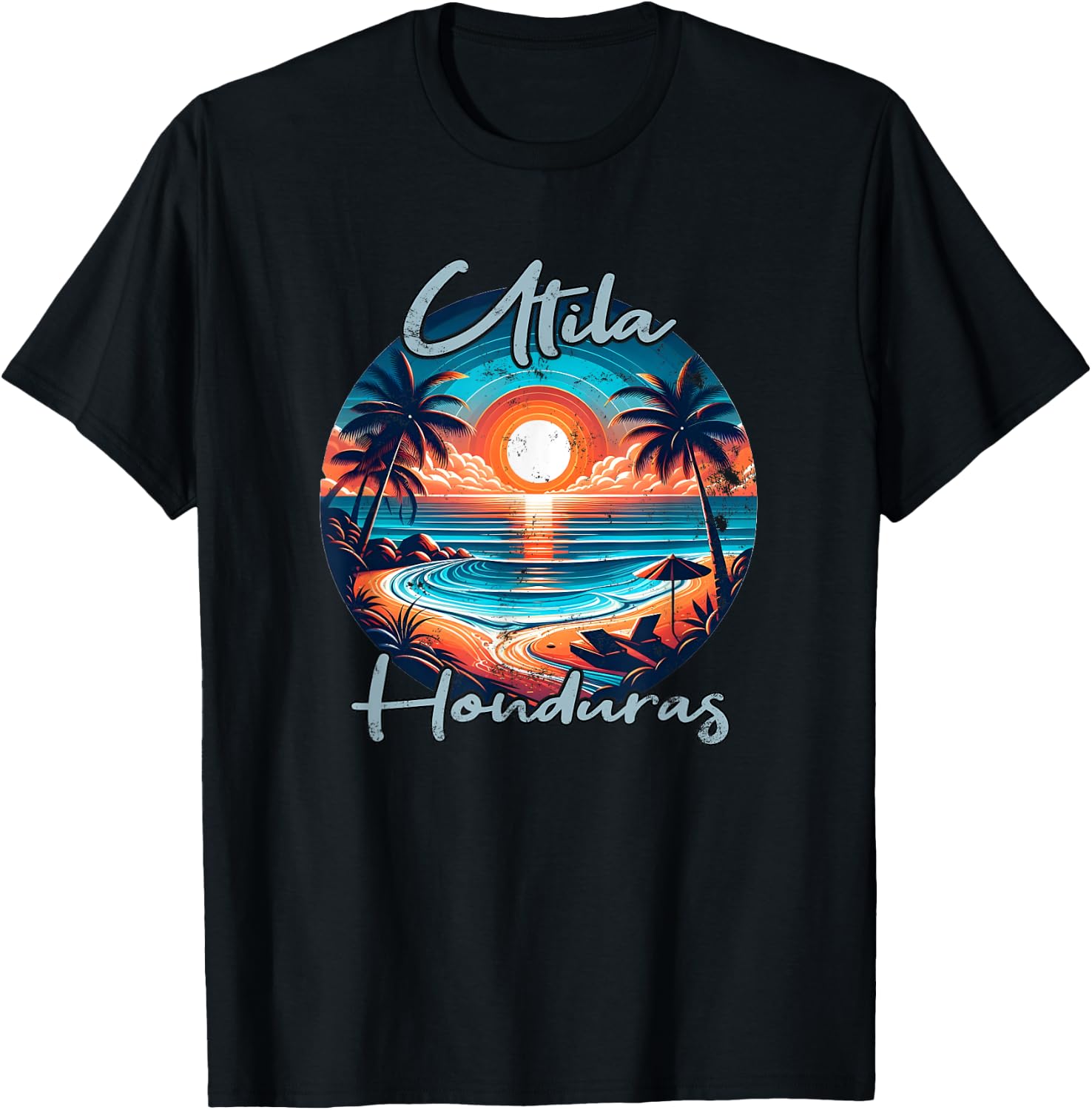 Utila Honduras T-Shirt - T-Shirt | Black