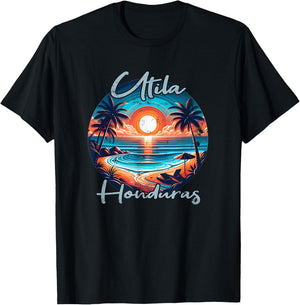 Utila Honduras T-Shirt - T-Shirt | Black