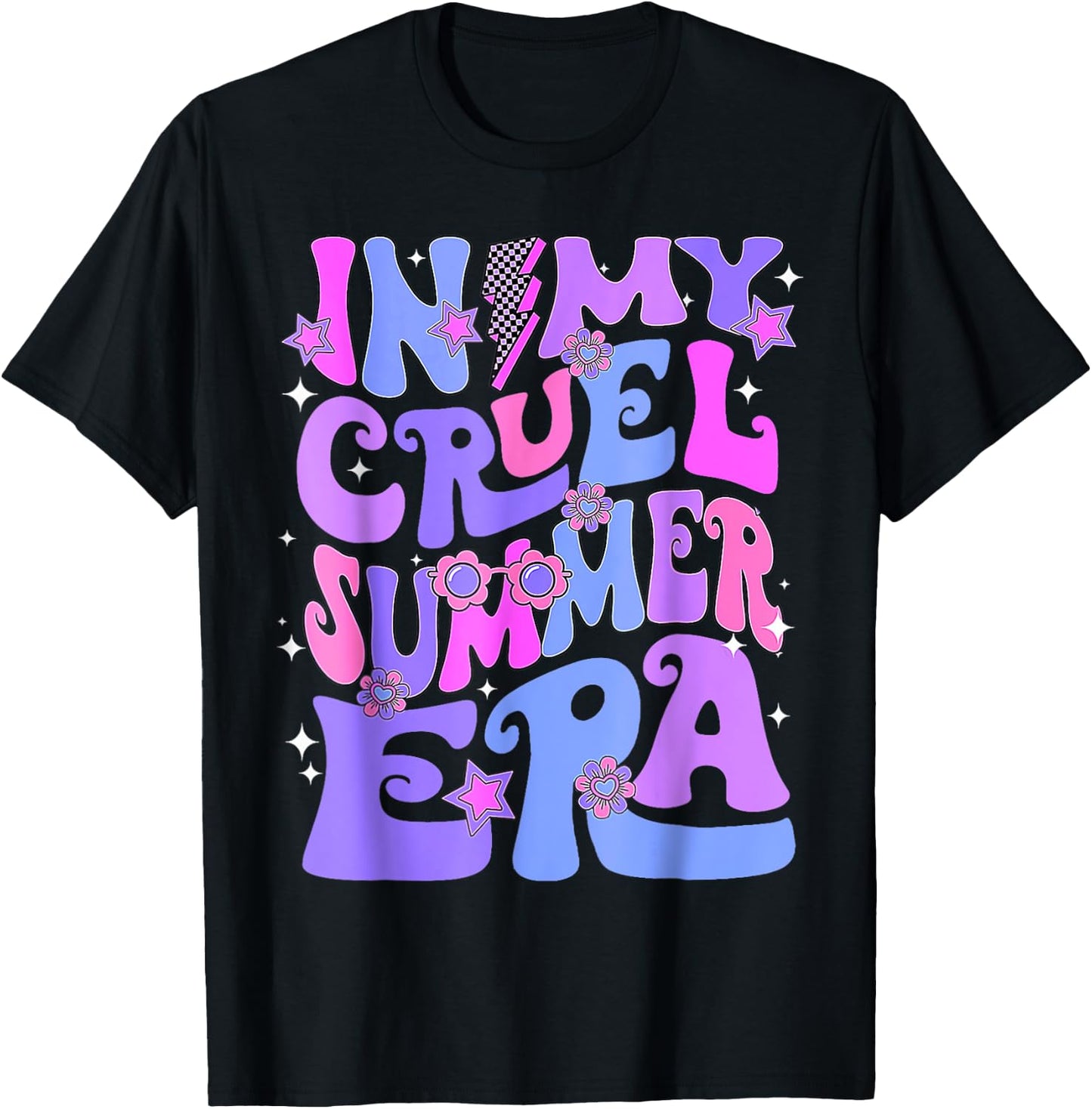 Funny Summer In My Cruel Summer Era Beach Vacation T-Shirt - T-Shirt | Black