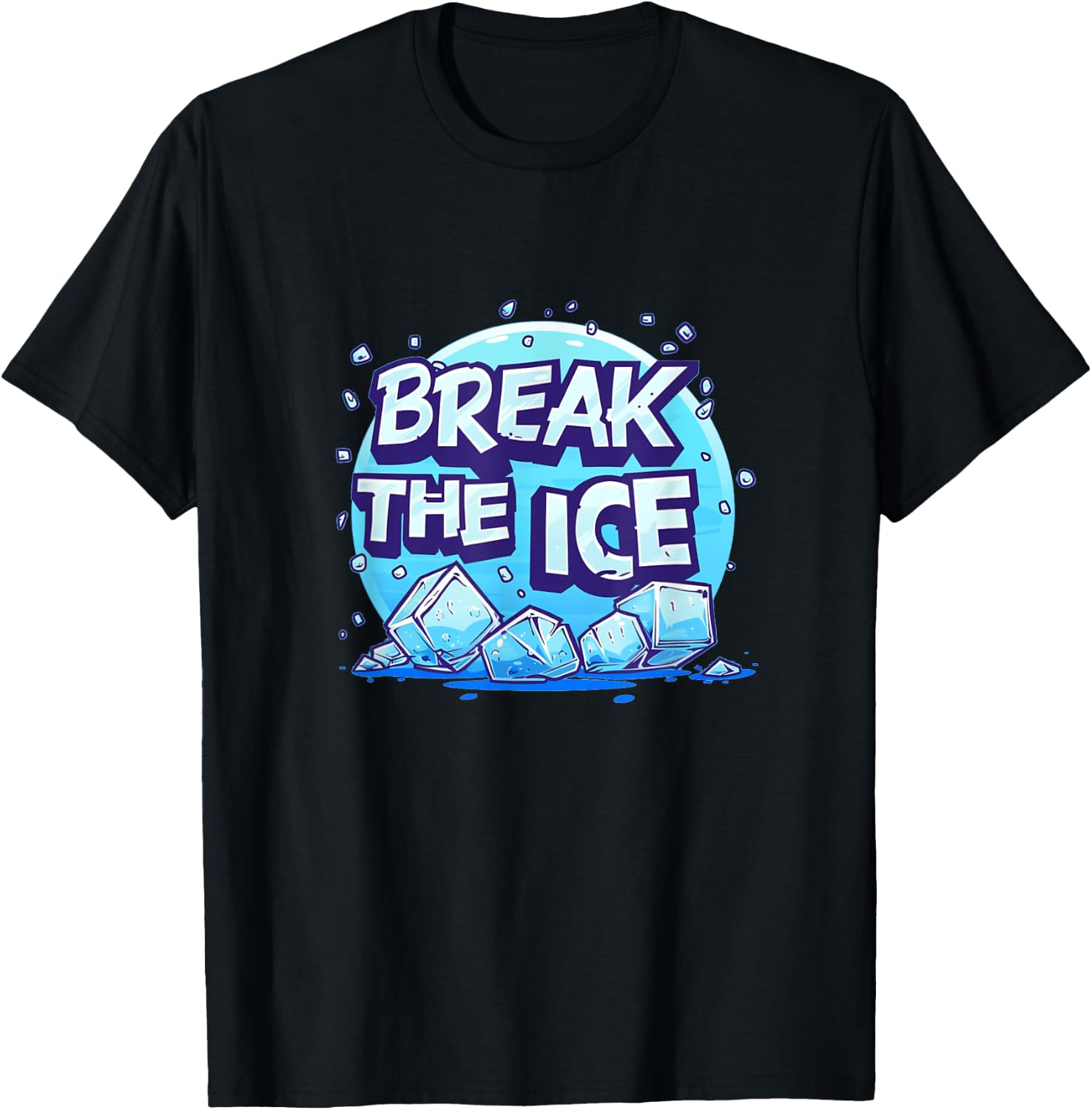 Cool break the Ice Idiom Costume for Boys and Girls T-Shirt - T-Shirt | Black