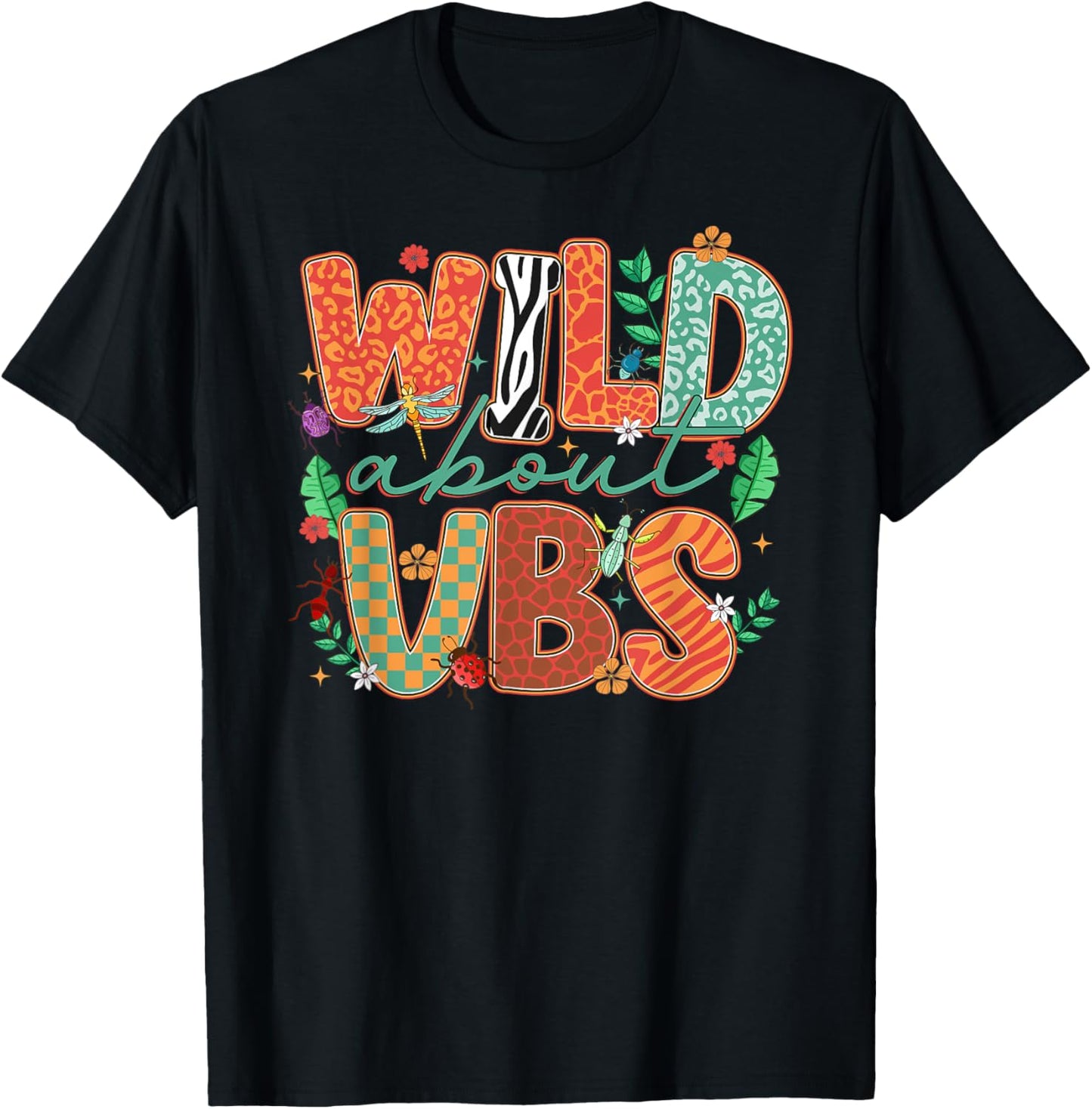 Wild About VBS Vacation Bible School Funny VBS 2025 T-Shirt - T-Shirt | Black