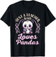 Just a Teacher Who Loves Pandas Panda Lover Back to School T-Shirt - T-Shirt | Black
