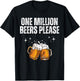 One Million Beers Please Vintage T-Shirt - T-Shirt | Black