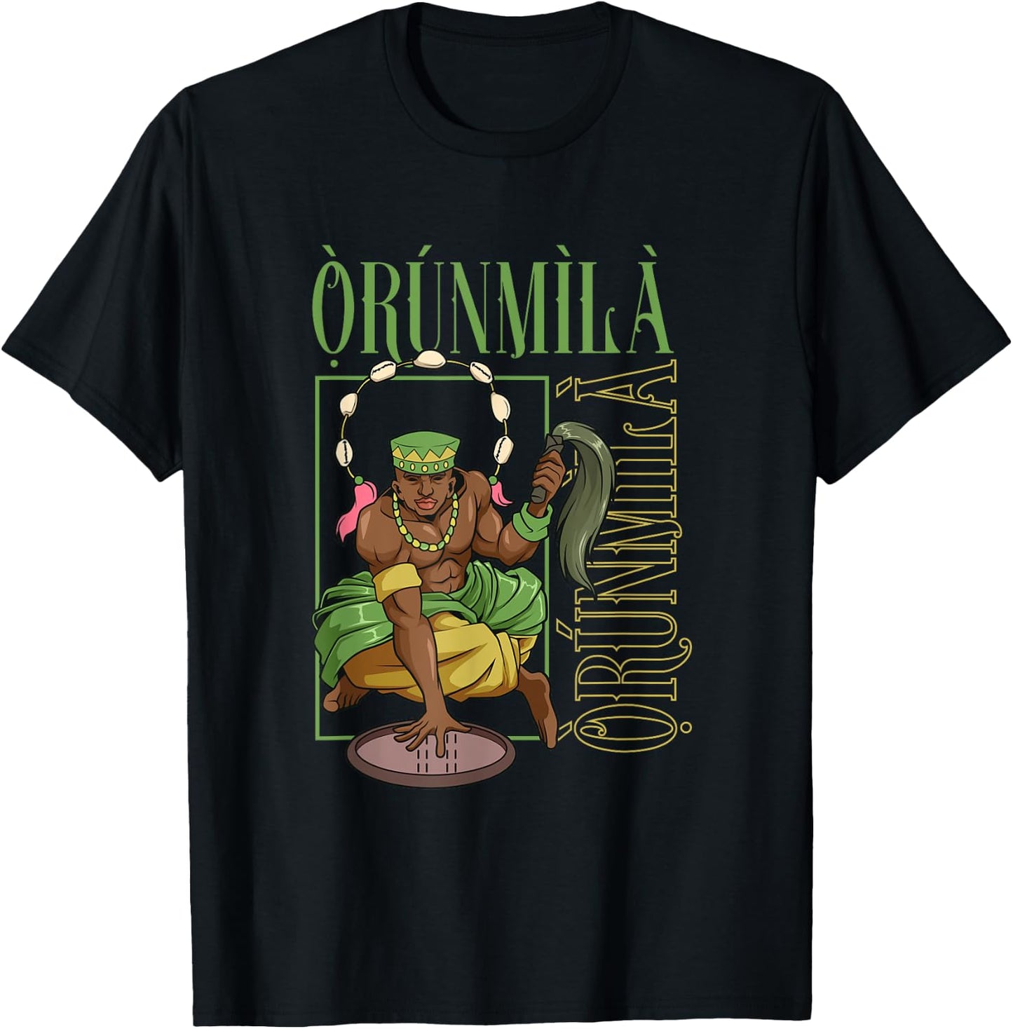 Yoruba God - Orunmila T-Shirt - T-Shirt | Black