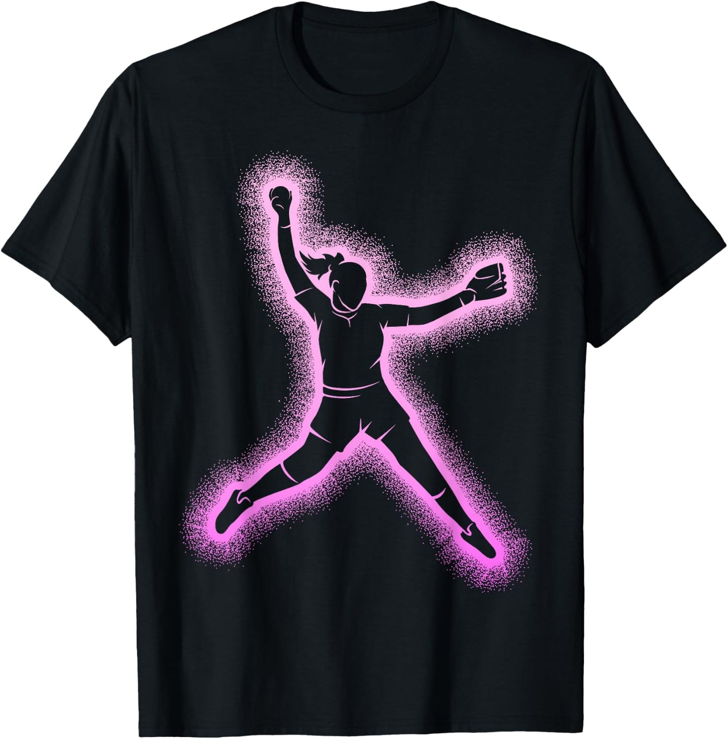 Softball Women Girls Kids T-Shirt - T-Shirt | Black