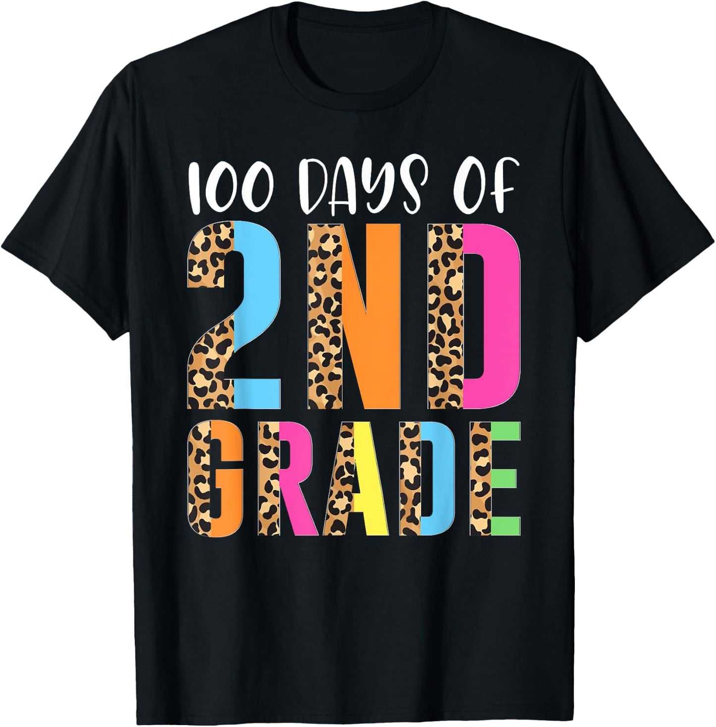 100 Days Of 2nd Grade Happy 100th Day Of School Second Grade T-Shirt - T-Shirt | Black