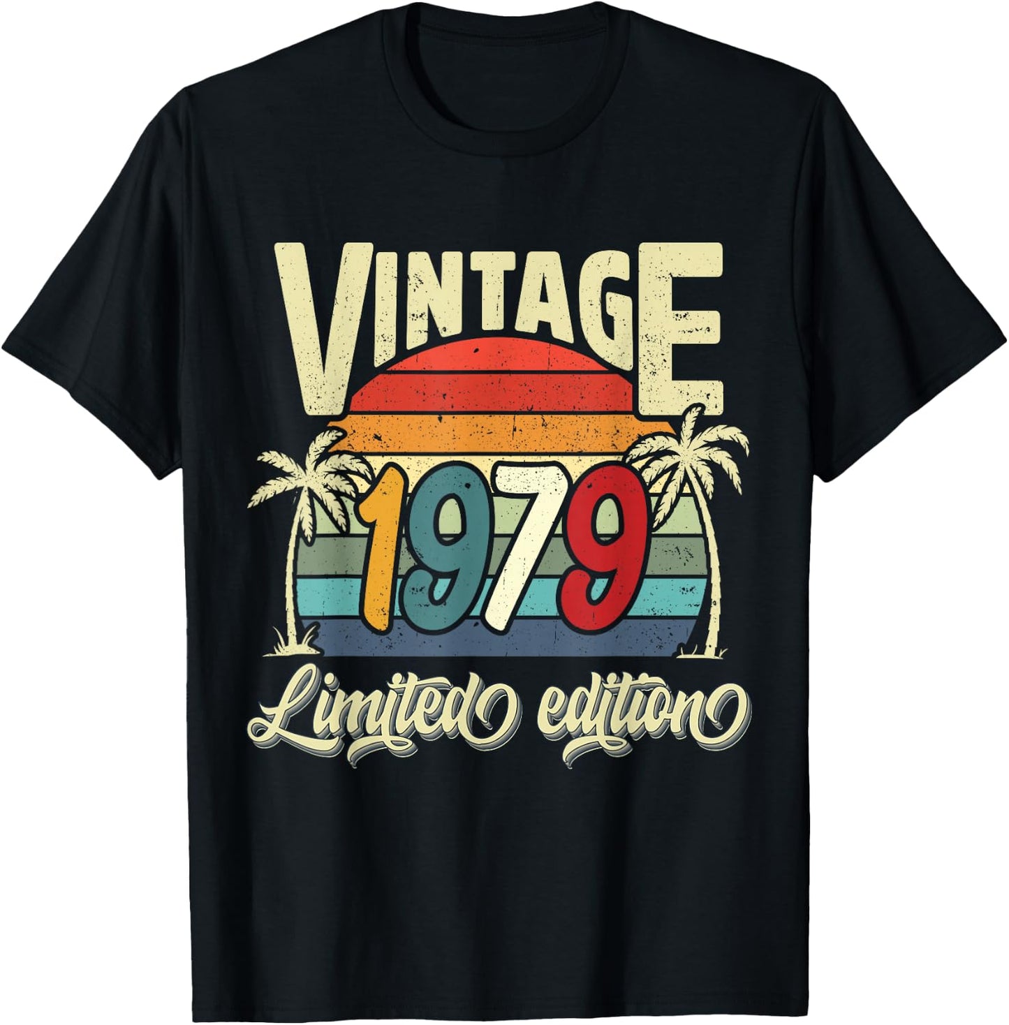 Vintage 1979 46th Birthday Limited Edition 46 Years Old Bday T-Shirt - T-Shirt | Black