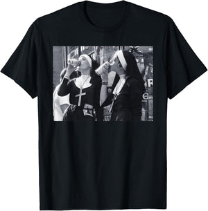 Clean Version I Soldering Digga Soldering I Nuns Drinking Beer Fun T-Shirt - T-Shirt | Black
