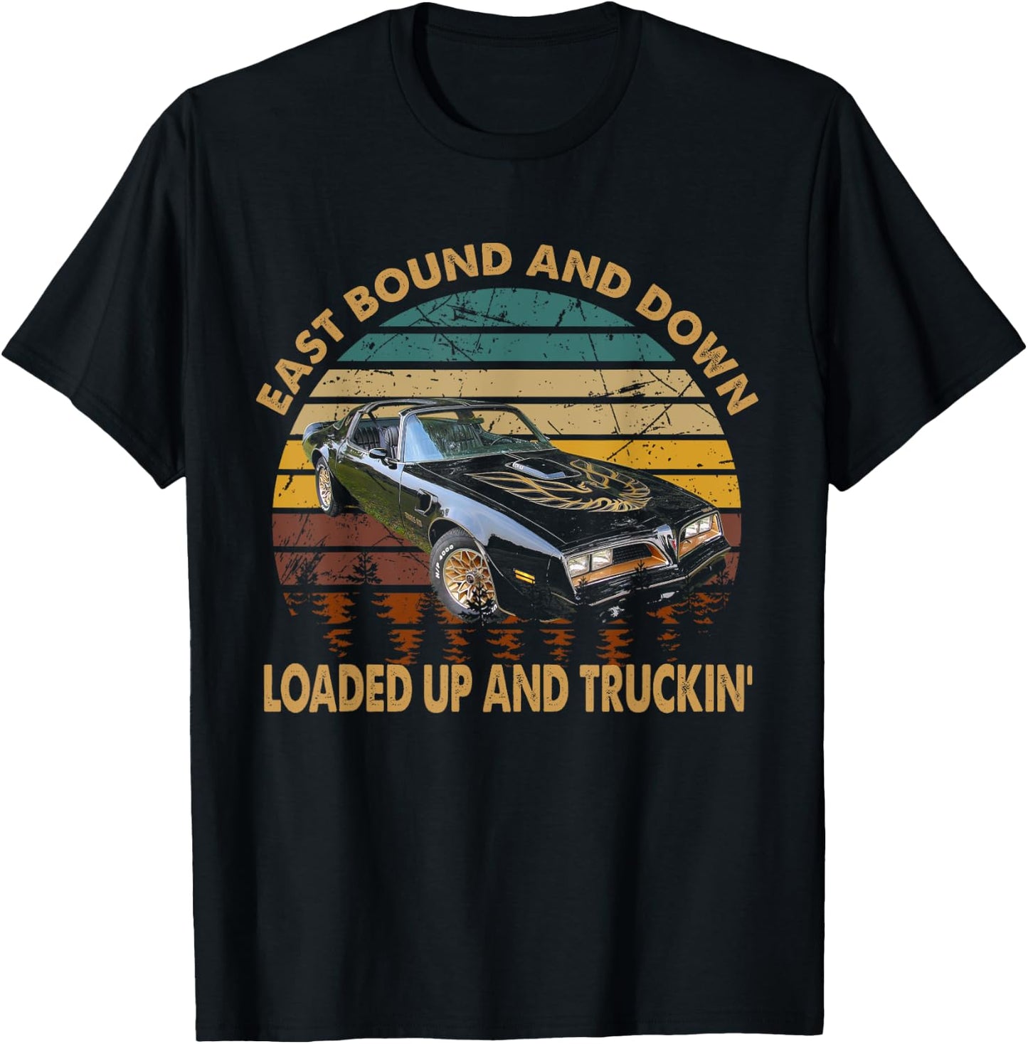East Bound & Down, Loaded Up & Truckin' Vintage Bandit 1977 T-Shirt - T-Shirt | Black
