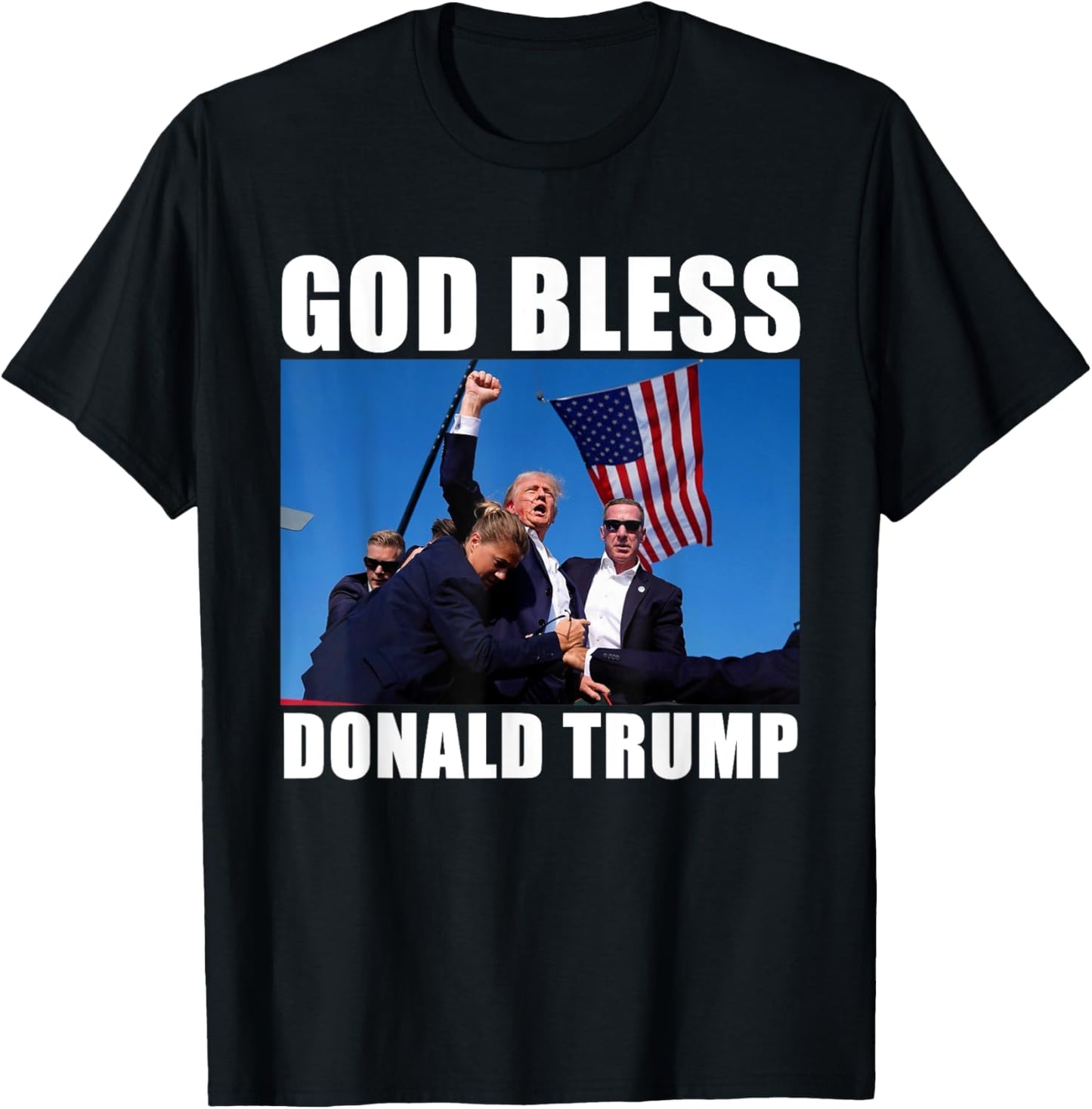 God Bless Donald Trump T-Shirt - T-Shirt | Black