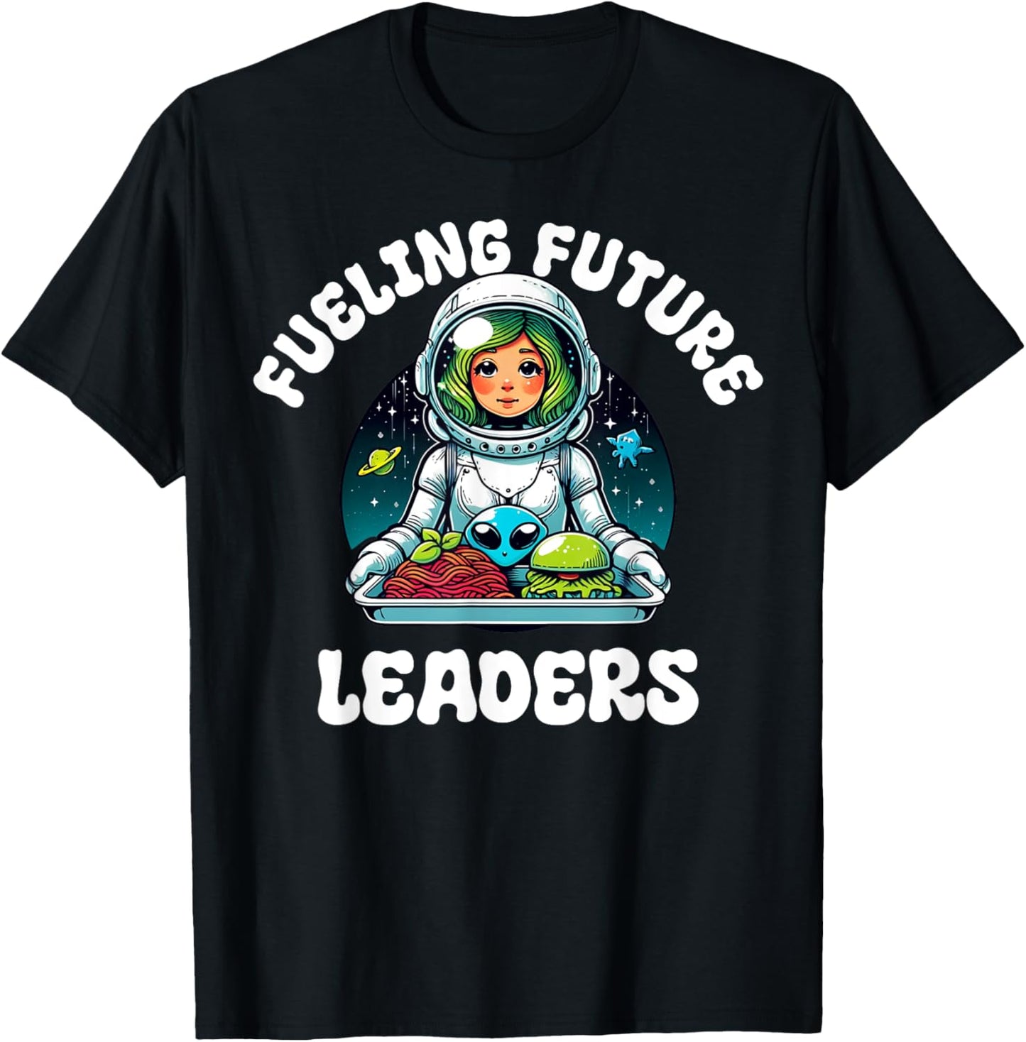 Funny Lunch Lady School Aide Appreciation Graphic T-Shirt - T-Shirt | Black