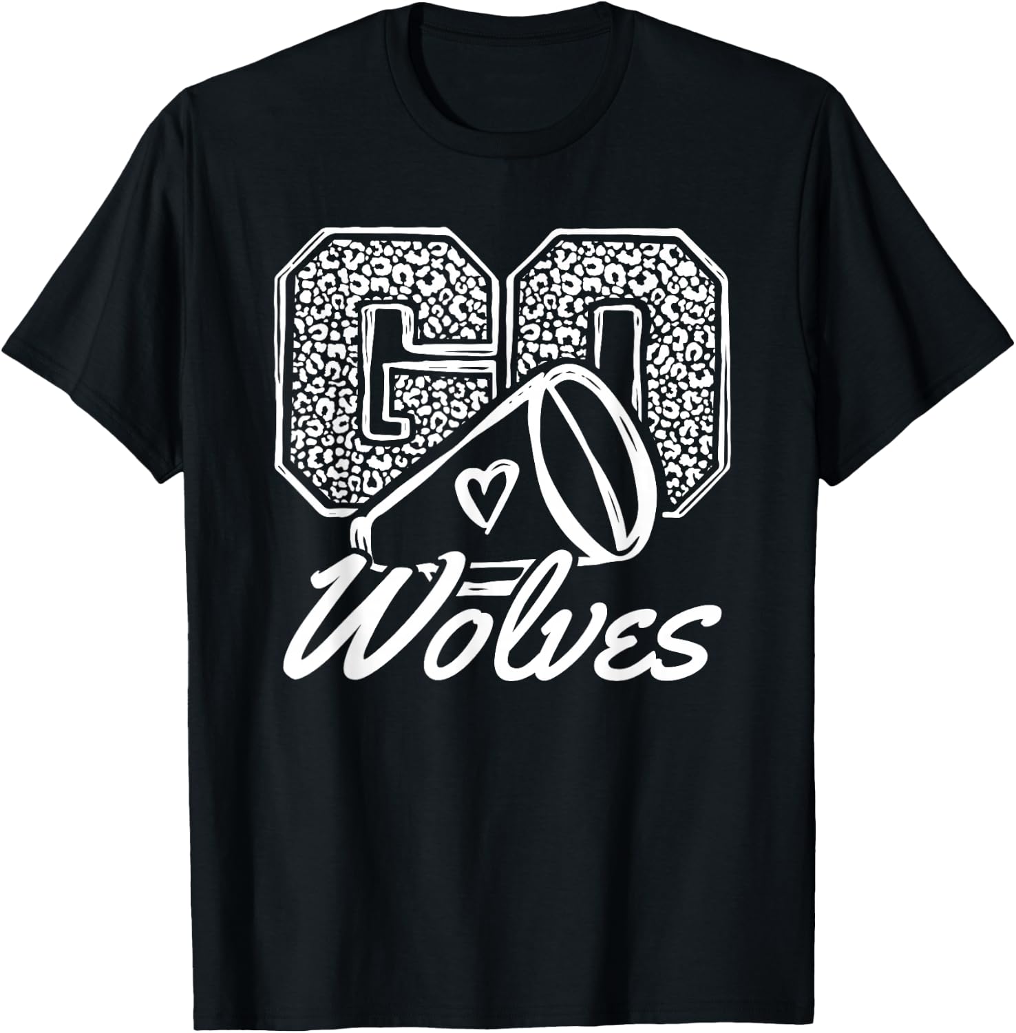 Go Cheer Wolves Sports Name Gifts Men Women Boy Girl T-Shirt - T-Shirt | Black